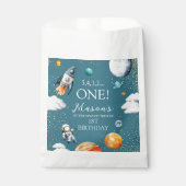 Sachets En Papier Space ONE 1st Birthday Rocket (Devant)