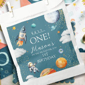 Sachets En Papier Space ONE 1st Birthday Rocket
