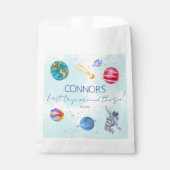 Sachets En Papier Space Rocket Planètes bleu garçon Anniversaire (Devant)