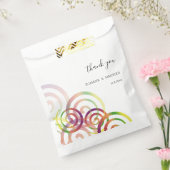 Sachets En Papier Spirales arc-en-ciel chic personnalisées (Scellé)