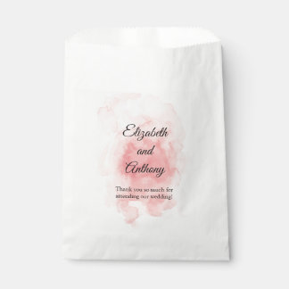 Sachets En Papier Splash of rose Elegant Wedding Favor Sac