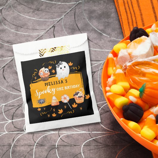 Sachets En Papier Spooky One Cute Halloween Birthday Party 