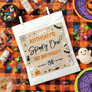 Sachets En Papier Spooky One ! Fête d'anniversaire d'1 an Halloween