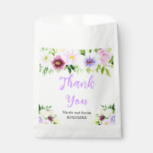 Sachets En Papier Spring Purple Flowers with Foliage (Devant)