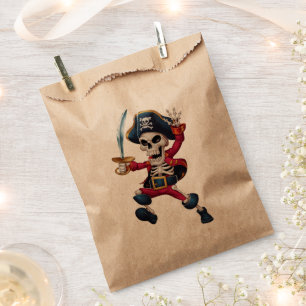 Sachets En Papier Squelette de pirate Dabbing Halloween Enfants Joll