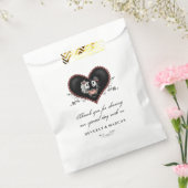 Sachets En Papier Squelettes d'Halloween Heart LOVE Noms Mariages (Scellé)