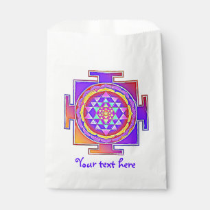 Sachets En Papier Sri Yantra - Symbole hindouiste Design 1
