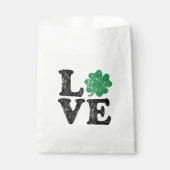 Sachets En Papier St Patrick's Day LOVE Shamrock irlandais (Devant)