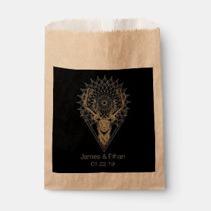 Sachets En Papier Stag Mandala Mariage