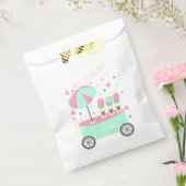 Sachets En Papier Stand de crème glacée Confetti Pink Anniversaire (Scellé)