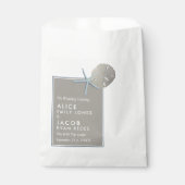 Sachets En Papier Starfish and Sand Dollar - Mariage plage (Devant)