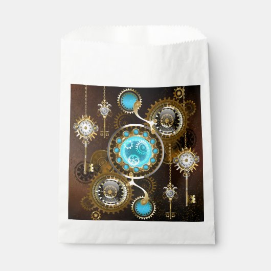 Sachets En Papier Steampunk Rusty Background (Devant)
