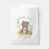 Sachets En Papier Sticker rond classique Woodland Wonder Bear (Devant)