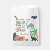 Sachets En Papier Stomp Chomp Rawr Dinosaur Anniversaire Merci (Devant)