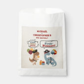 Sachets En Papier Stomp Chomp Roar Pirate Dinosaur Twin Boy Annivers (Devant)