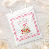 Sachets En Papier Strawberries pink Berry First Birthday Thank You (Coupé)