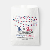 Sachets En Papier String Lights 4 juillet Gender Revevela Party (Devant)
