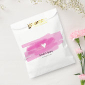 Sachets En Papier Strokes de peinture simple et Mariage cardiaque (Scellé)