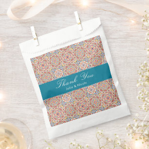 Sachets En Papier Style géométrique Étincelles Mariage métallique en
