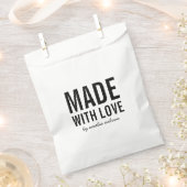 Sachets En Papier Style gras fait avec amour (Coupé)