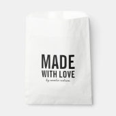 Sachets En Papier Style gras fait avec amour (Devant)