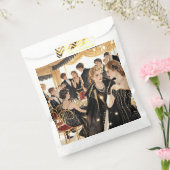 Sachets En Papier Style Moulin rouge, noir et or, Luxe riche (Scellé)