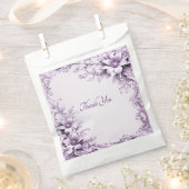 Sachets En Papier Stylish Purple Flowers Favor Bag (Coupé)