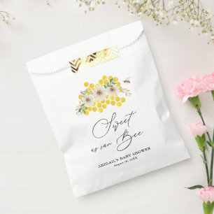 Sachets En Papier Sucré comme Can Bee, Miel Bee & Daisies Baby showe