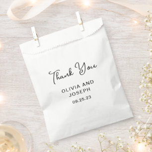 Sachets En Papier Sucré et capricieux   MERCI MARIAGE