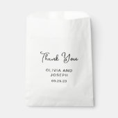 Sachets En Papier Sucré et capricieux | MERCI MARIAGE (Devant)