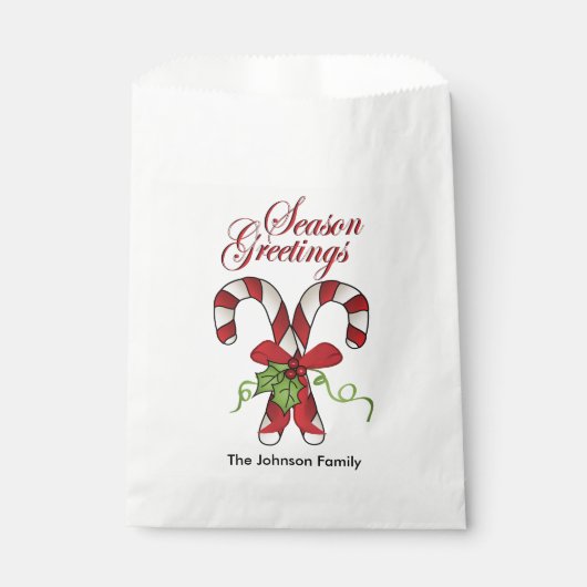 Sachets En Papier Sucres de canne Noël avec do-it-yourself texte (Devant)