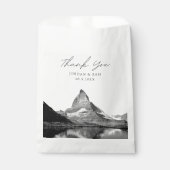 Sachets En Papier Suisse Mariage Faveur Photo Merci (Devant)