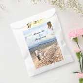 Sachets En Papier Summer Tropical Beach Mariage Couple Personnalisé (Scellé)