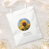 Sachets En Papier Sunflower Blue Sky Rustique Mariage (Coupé)