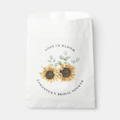 Sachets En Papier Sunflower Eucalyptus Amour dans la Fête des mariée (Devant)