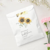 Sachets En Papier Sunflower Eucalyptus Fête des mariées verte (Scellé)