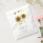 Sachets En Papier Sunflower Eucalyptus Script Mariage floral (Scellé)