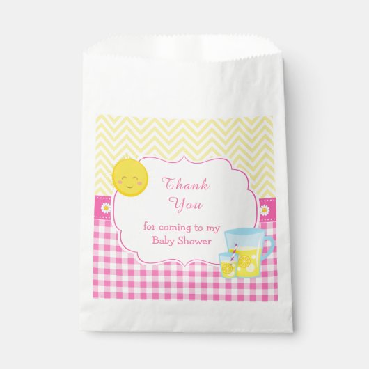 Sachets En Papier Sunshine & Lemonade rose & jaune (Devant)