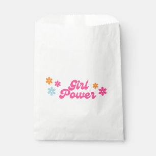 Sachets En Papier Super Baby shower de puissance fille Favoriser sac