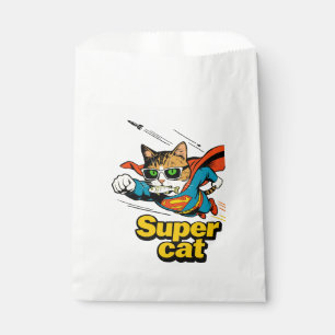 Sachets En Papier Super Chat Volant avec Poisson 