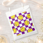 Sachets En Papier super de chèque de visage violet (Coupé)