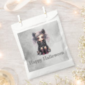 Sachets En Papier Super mignonne gothique fille Happy Halloween (Coupé)
