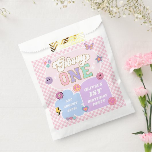 Sachets En Papier Super One Preppy Patch 1er Anniversaire (Scellé)