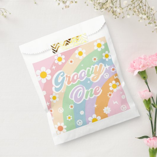 Sachets En Papier Super Rainbow Retro Daisy fête d'anniversaire (Scellé)