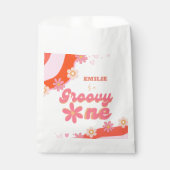 Sachets En Papier Super un 1er anniversaire fête Boho Retro Daisy (Devant)