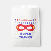 Sachets En Papier Superheros Party Super merci (Devant)