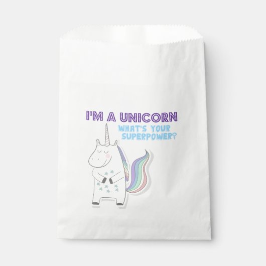 Sachets En Papier Superpuissance de l'Unicorne (Devant)