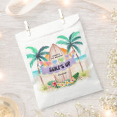 Sachets En Papier Surf et mer | Surf Up Beach Anniversaire (Coupé)