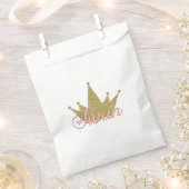Sachets En Papier Swan Princess Gold Parties scintillant Couronne An (Coupé)