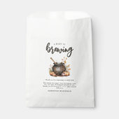 Sachets En Papier Sweet Baby Is Brewing Halloween Baby Shower (Devant)